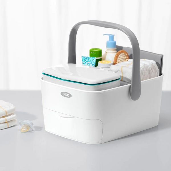 OXO Tot Diaper Caddy with Changing Mat Grey