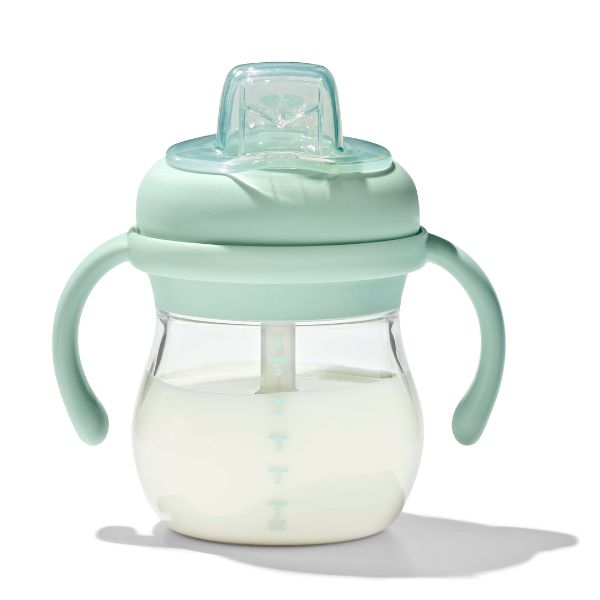 OXO TOT Transitions Soft Spout Sippy Cup With Removable Handles 6oz Opal