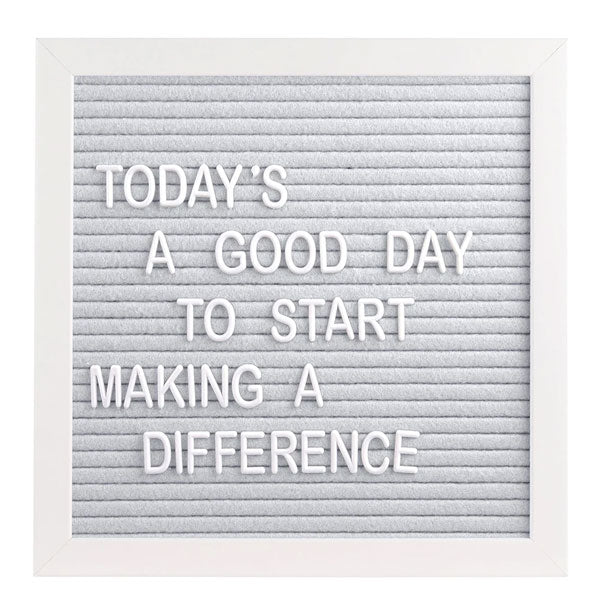 Pearhead Letterboard Set Grey