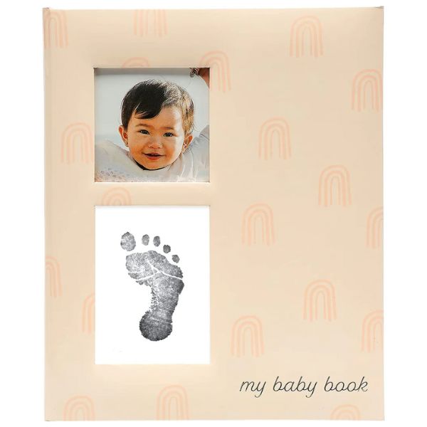 Pearhead Rainbow Babybook Blush