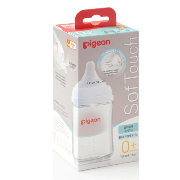 Pigeon Softouch III Peristaltic Plus Glass Bottle 160ml