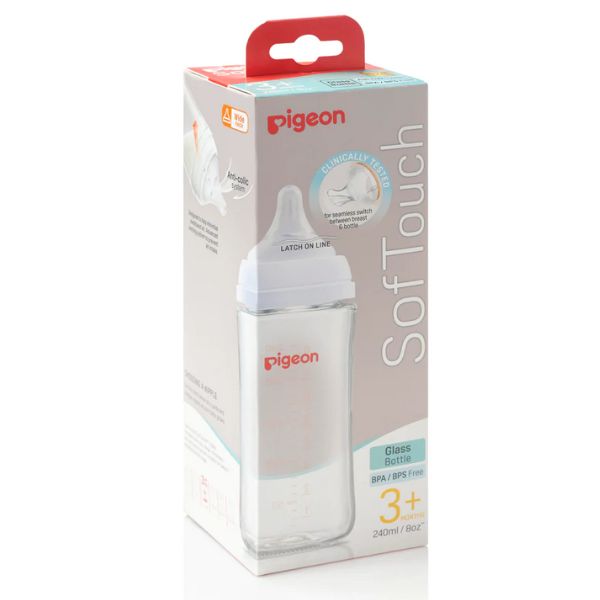 Pigeon Softouch III Peristaltic Plus Glass Bottle 240ml