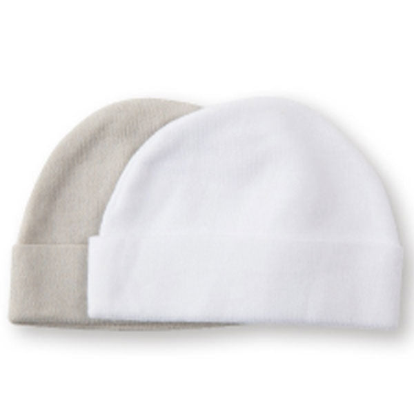 Playette Bamboo Caps 2pk Grey/White