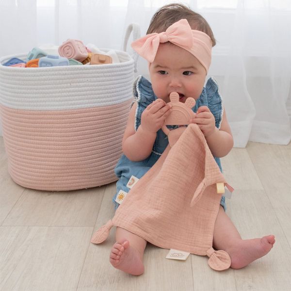 Playground Silicone Comfort Teether Rose