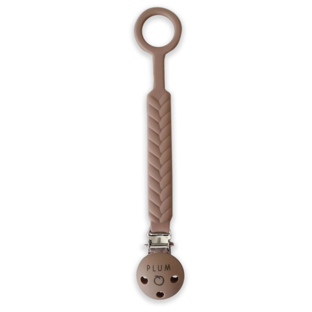 PLUM Silicone Soother Connector Nutmeg
