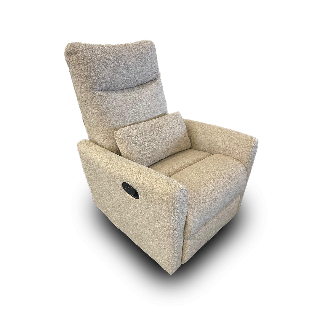 Gusto + Darcy Anesi Reclining Rocking Chair Latte Teddy