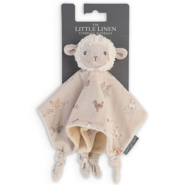 The Little Linen Company Lovie/Comforter Farmyard Lamb