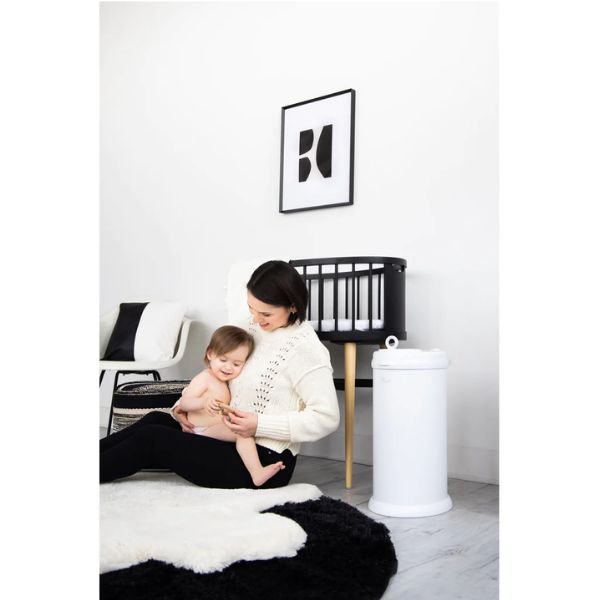 Ubbi Nappy Bin Matte White