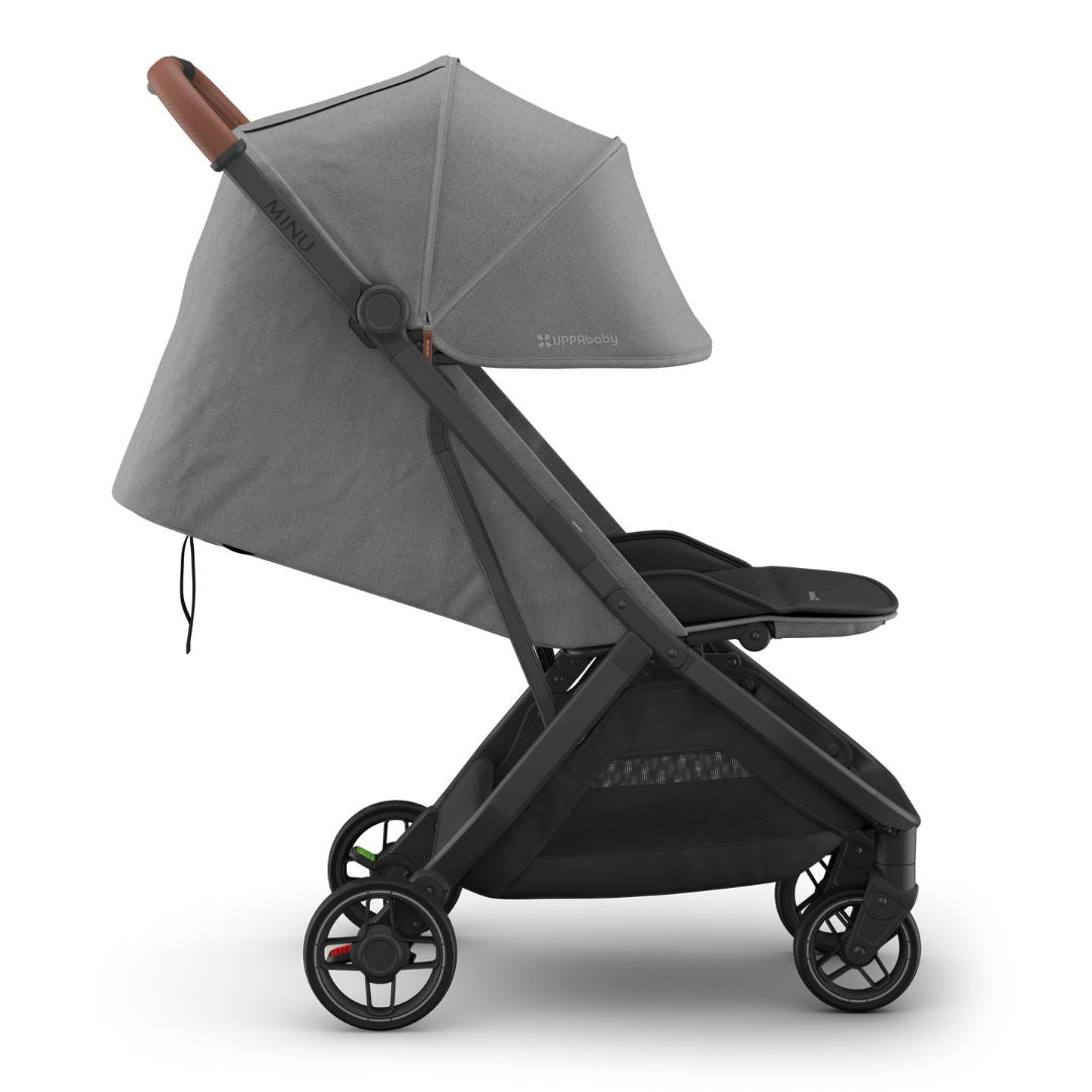UPPAbaby Minu V3 Stroller Charcoal Melange/Carbon Frame GREYSON