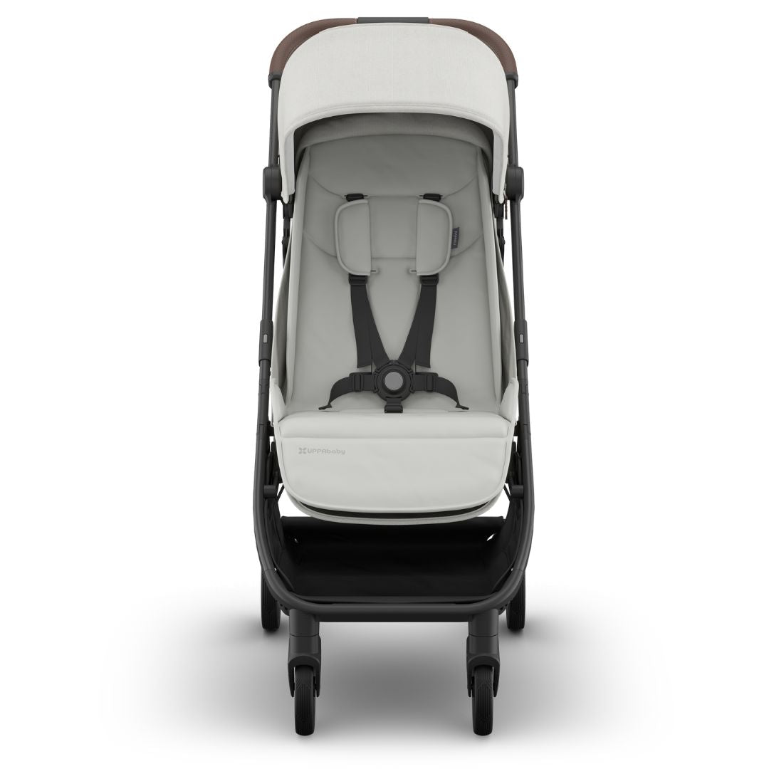 UPPAbaby Minu V3 Stroller Pearl Grey Jacquard/Carbon Frame SAVANNAH