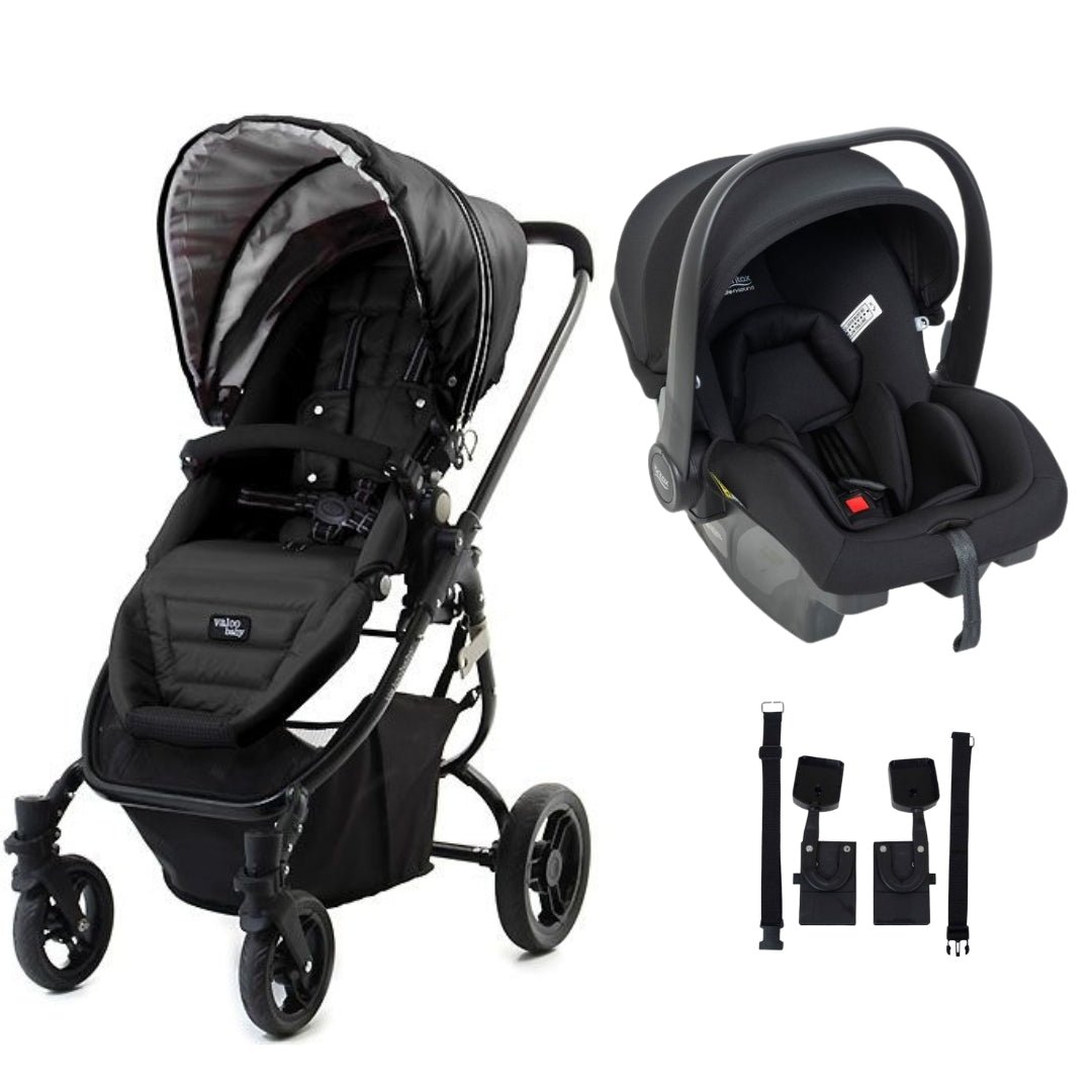 Valco Baby Snap Ultra (Pivot Seat) Stroller Midnight Black TRAVEL SYSTEM (Includes Britax B-POD Lite Capsule & Adaptors)