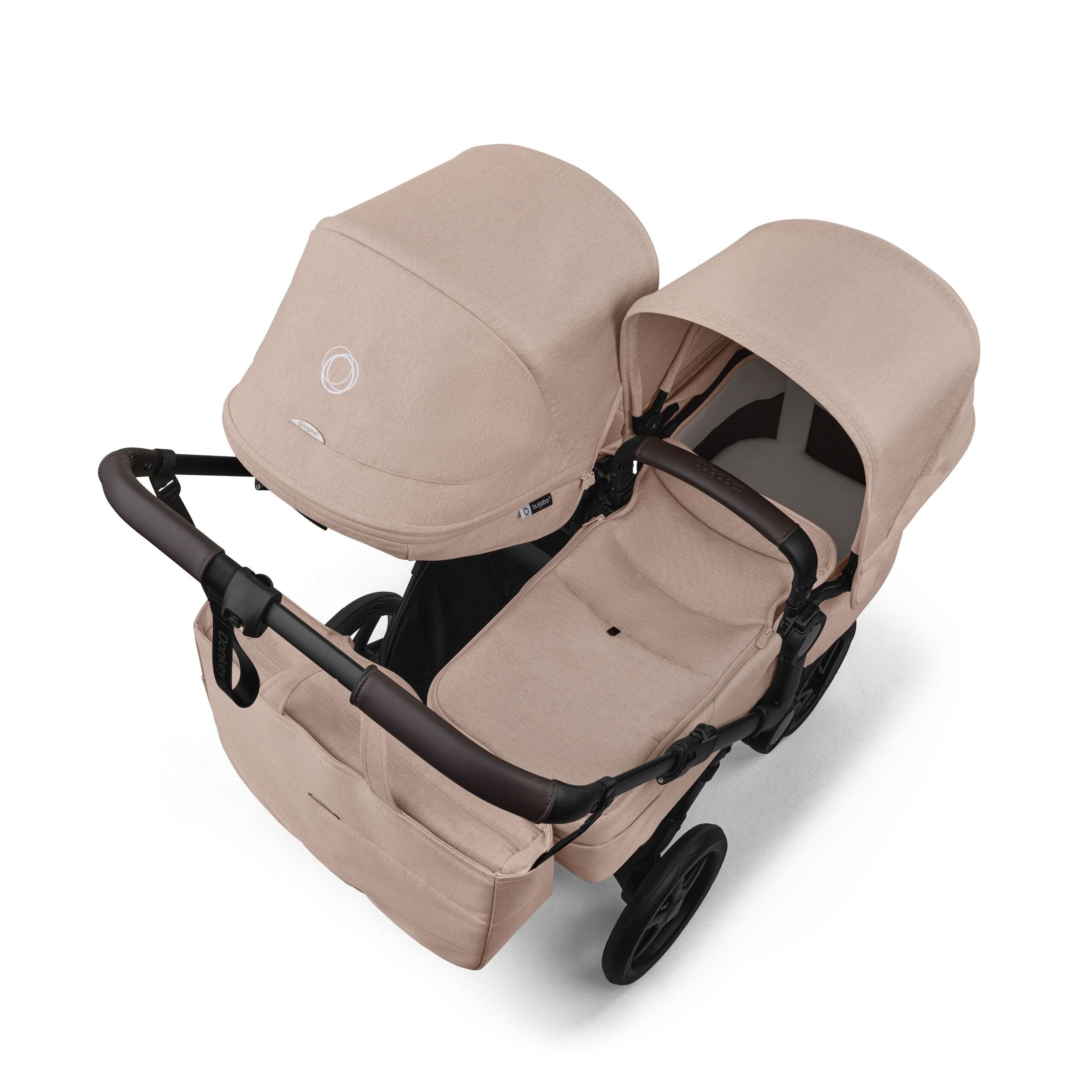 Bugaboo Donkey 6 Double Pram TRAVEL SYSTEM (includes Bugaboo Turtle car seat with base & adaptors)