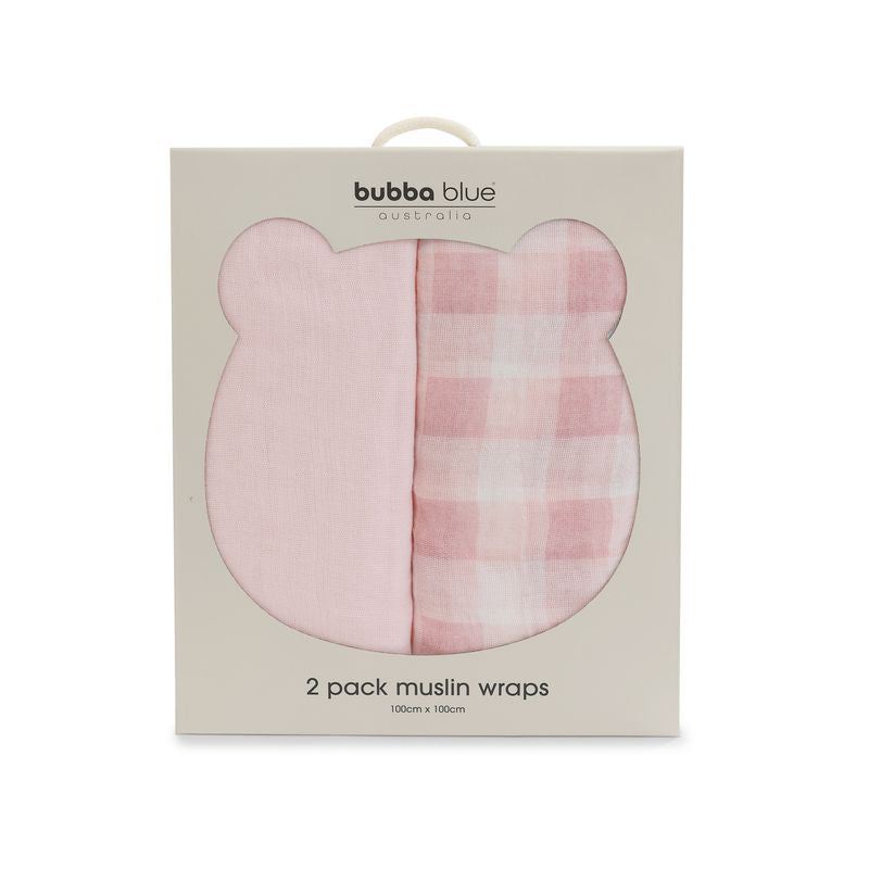 Bubba Blue Sundae Muslin Wraps 2pk