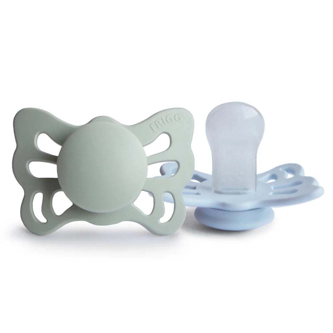 Frigg Butterfly Silicone Pacifier 2pk Size 1 (0-6 Months)