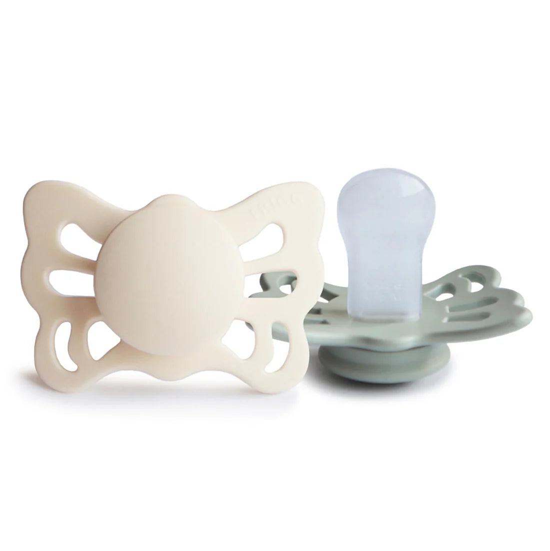 Frigg Butterfly Silicone Pacifier 2pk Size 1 (0-6 Months)