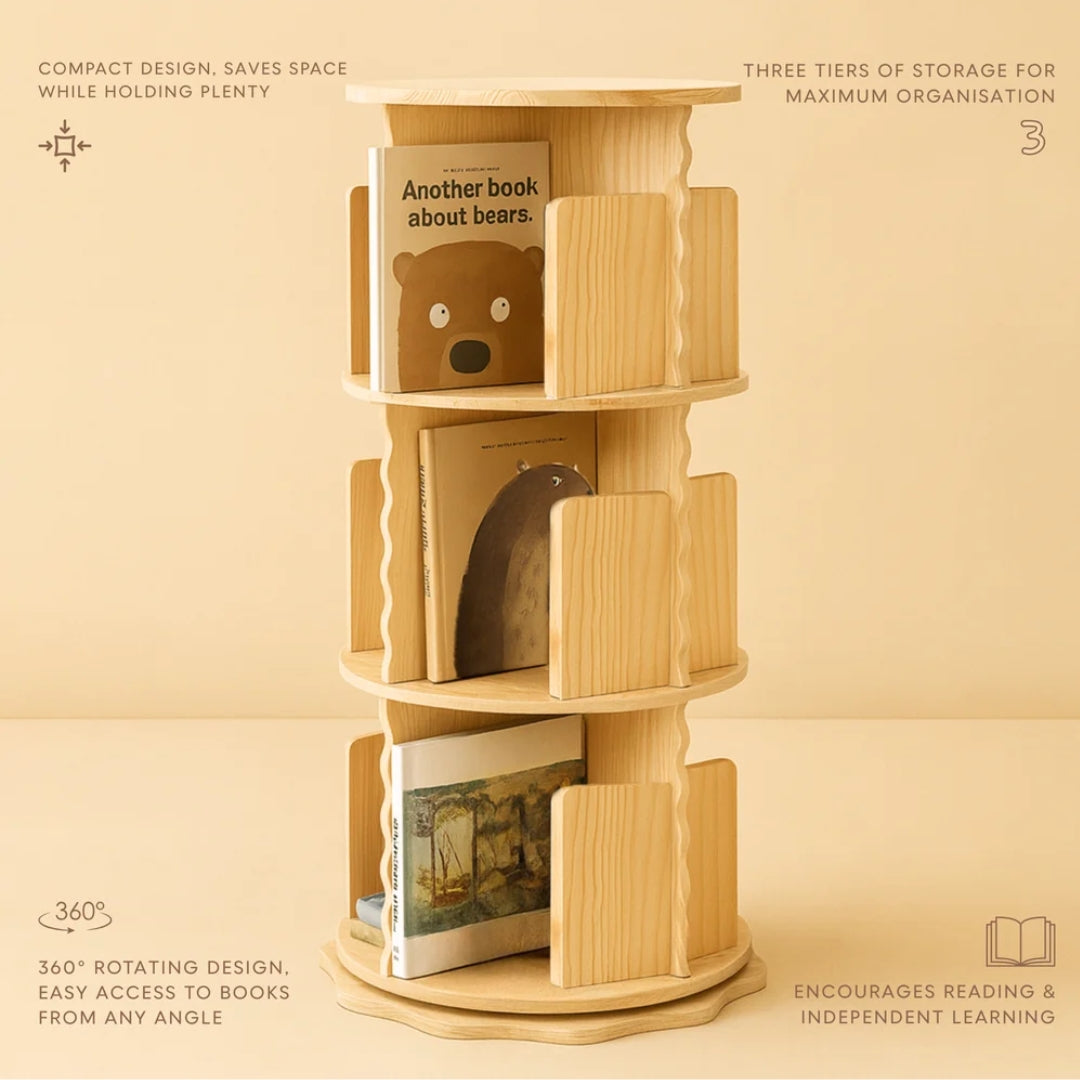 Nuage Interiors Malo Rotating Bookshelf