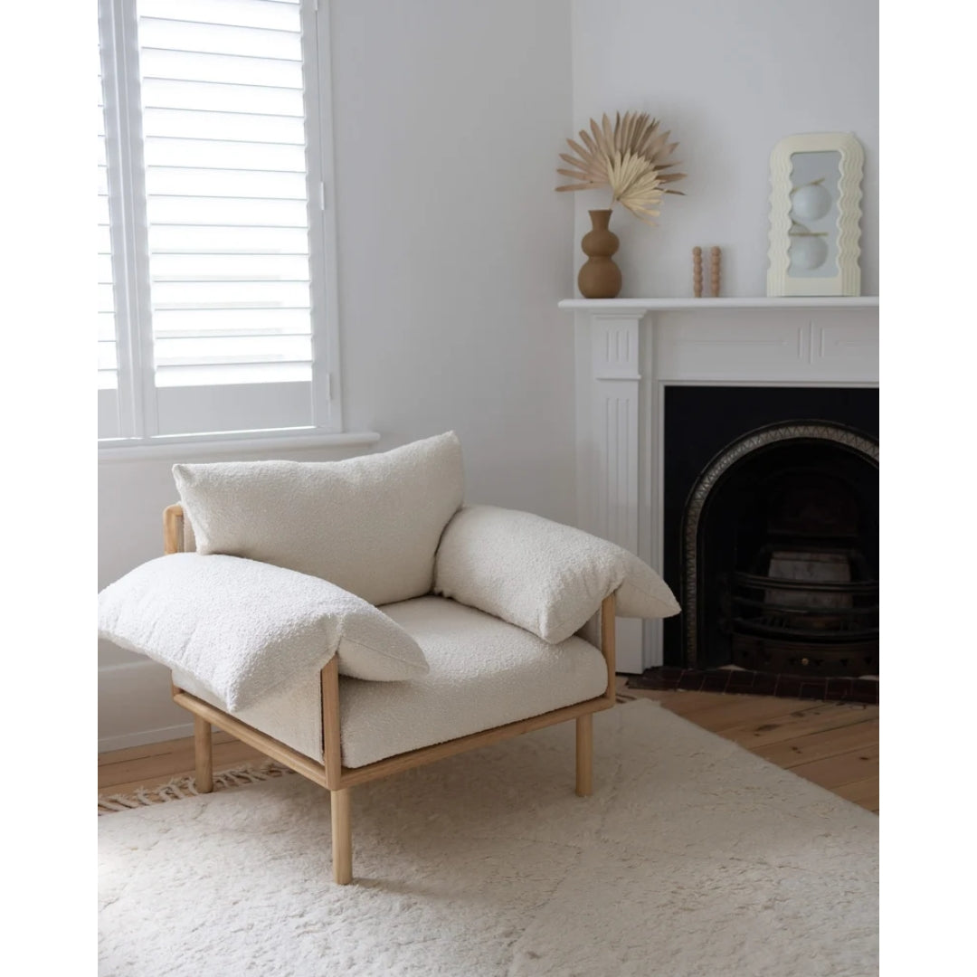 Nuage Interiors Jolie Rocker & Ottoman Cream