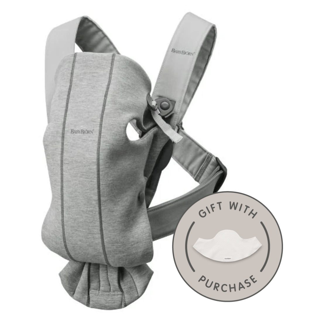 BabyBjorn Baby Carrier Mini Light Grey 3D Jersey