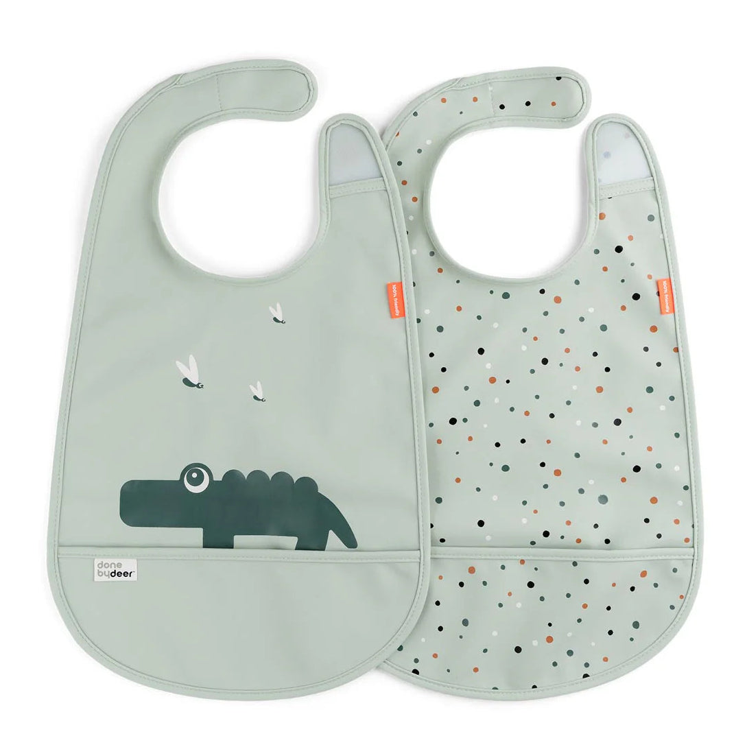 Done By Deer Velcro Bibs 2 Pack