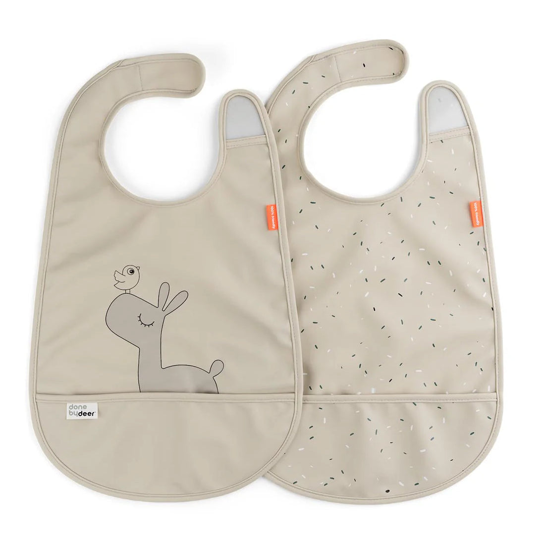 Done By Deer Velcro Bibs 2 Pack