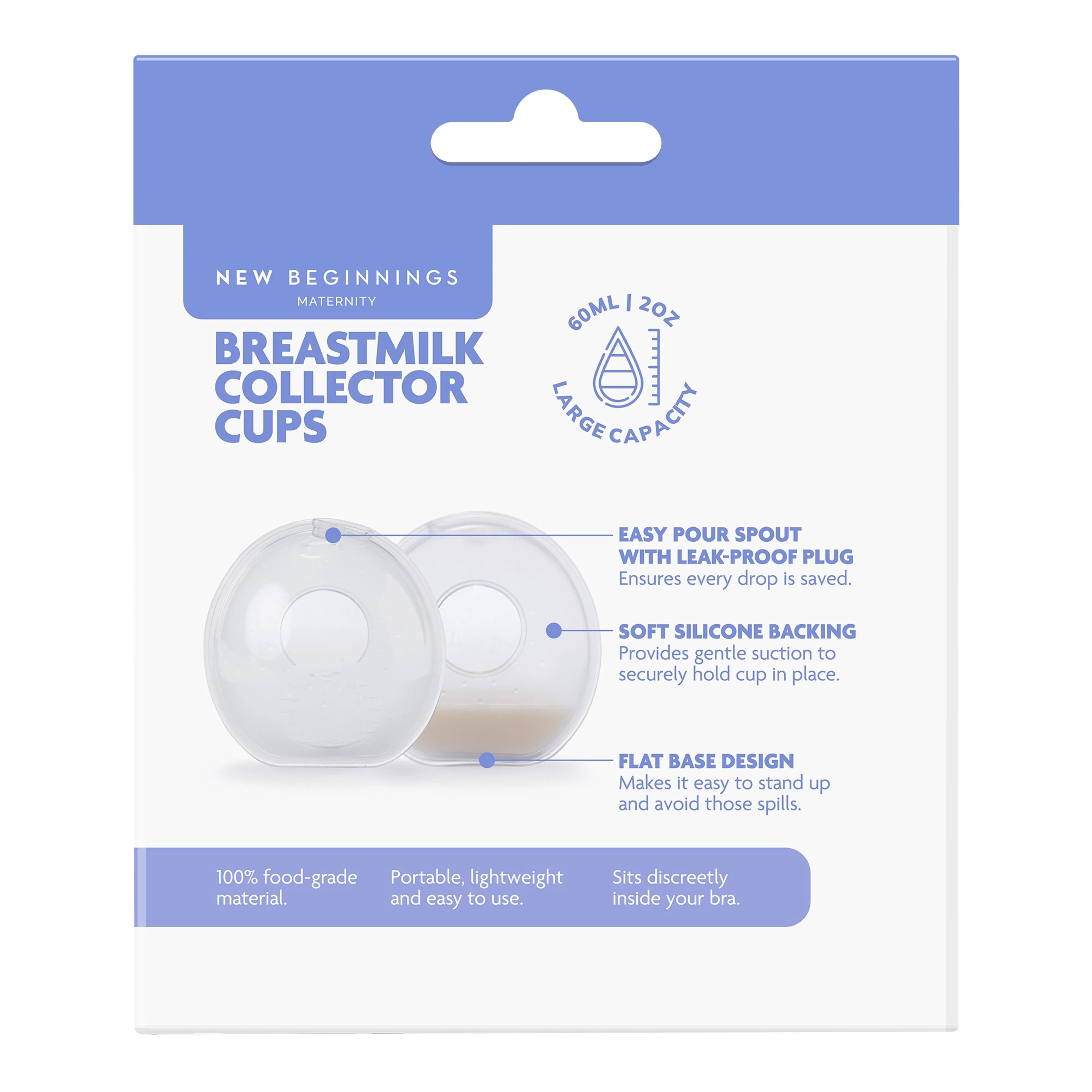 New Beginnings Breastmilk Collectors 2pk