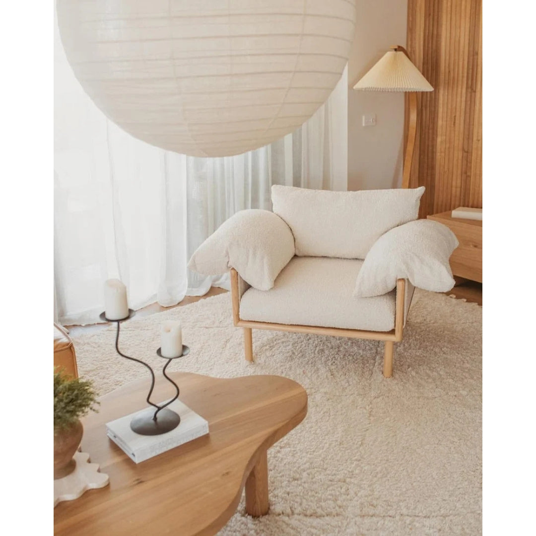 Nuage Interiors Jolie Rocker & Ottoman Cream