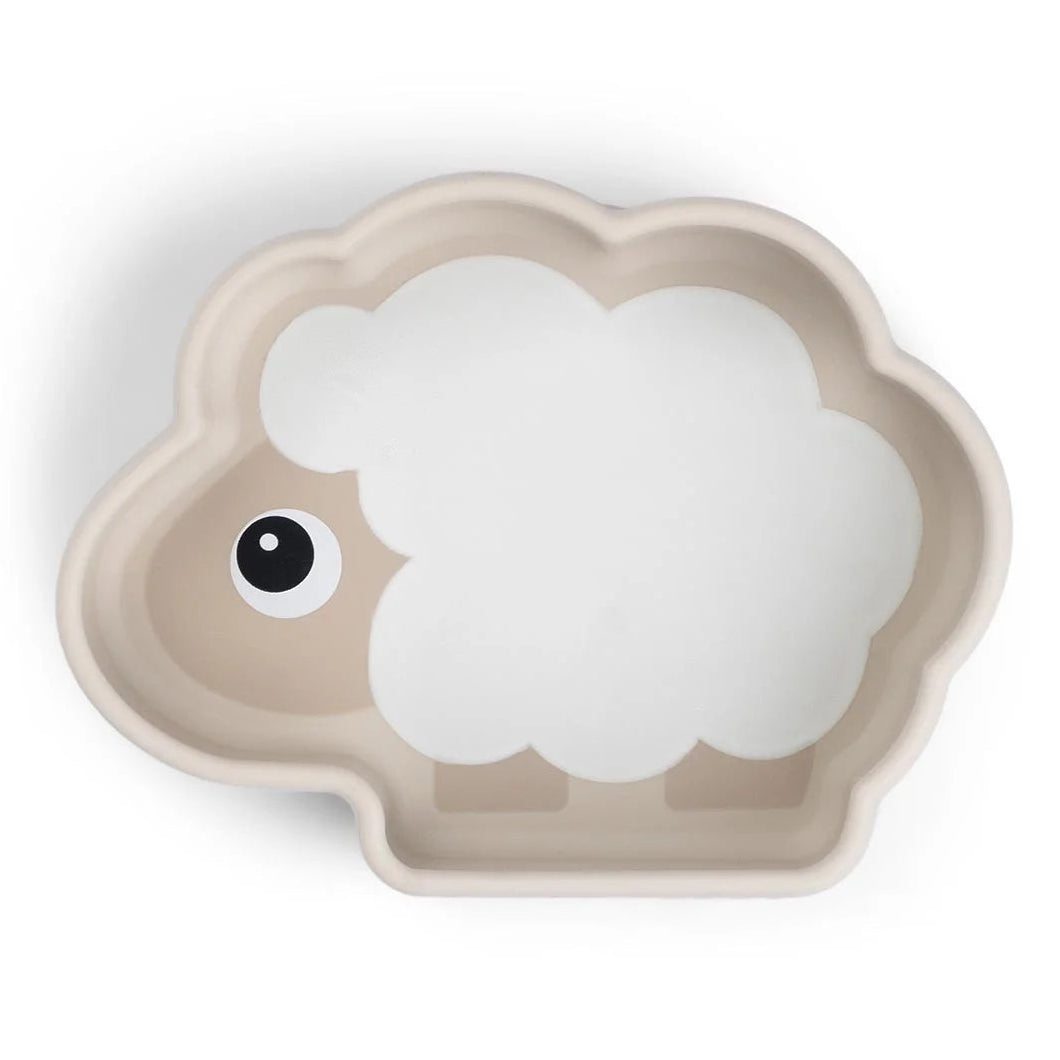 Done By Deer Silicone Stick & Stay Bowl Sheepy Sand