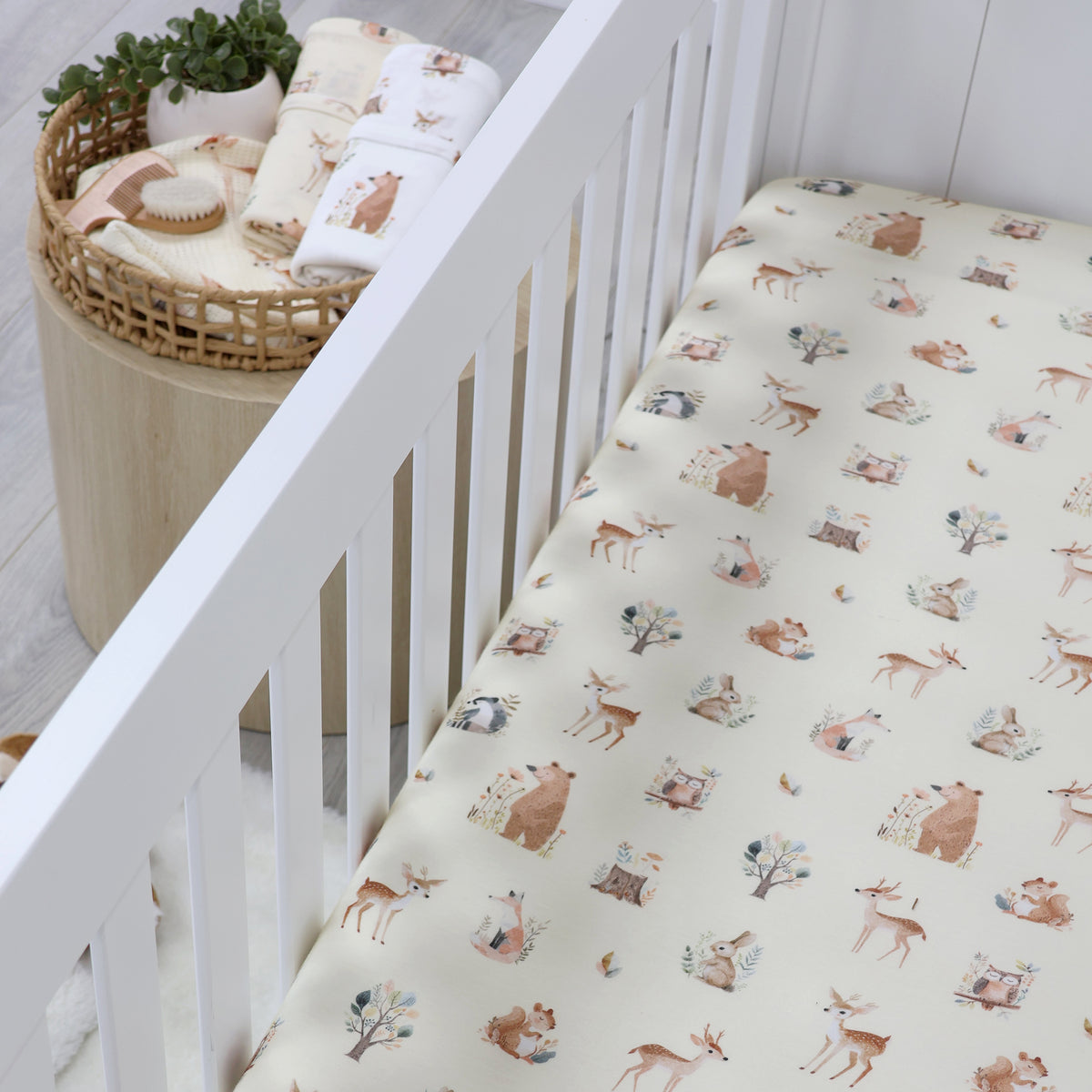 Bubba Blue Enchanted Jersey Cot Fitted Sheet