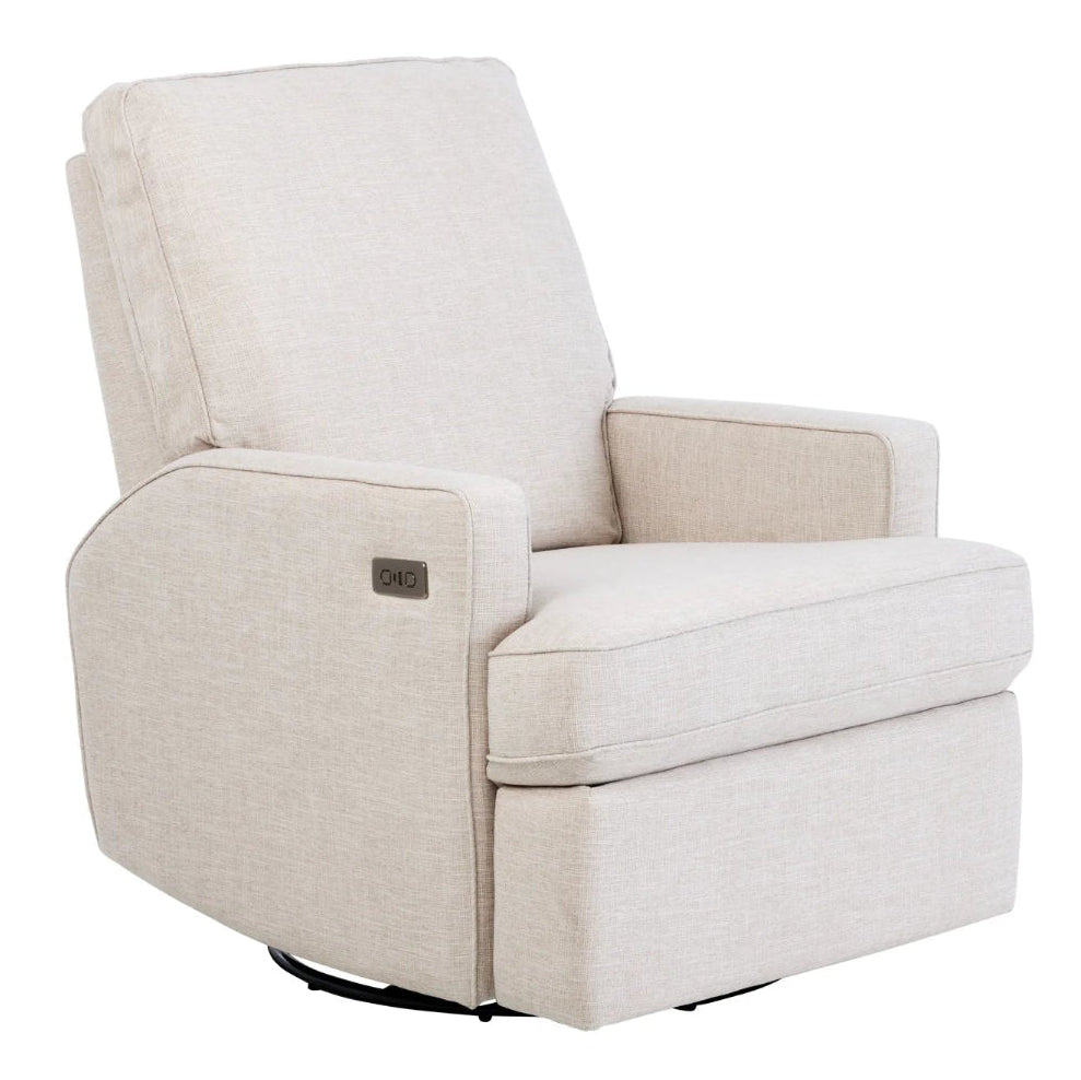 Il Tutto Quinn Electric Recliner Glider Chair Egg Shell