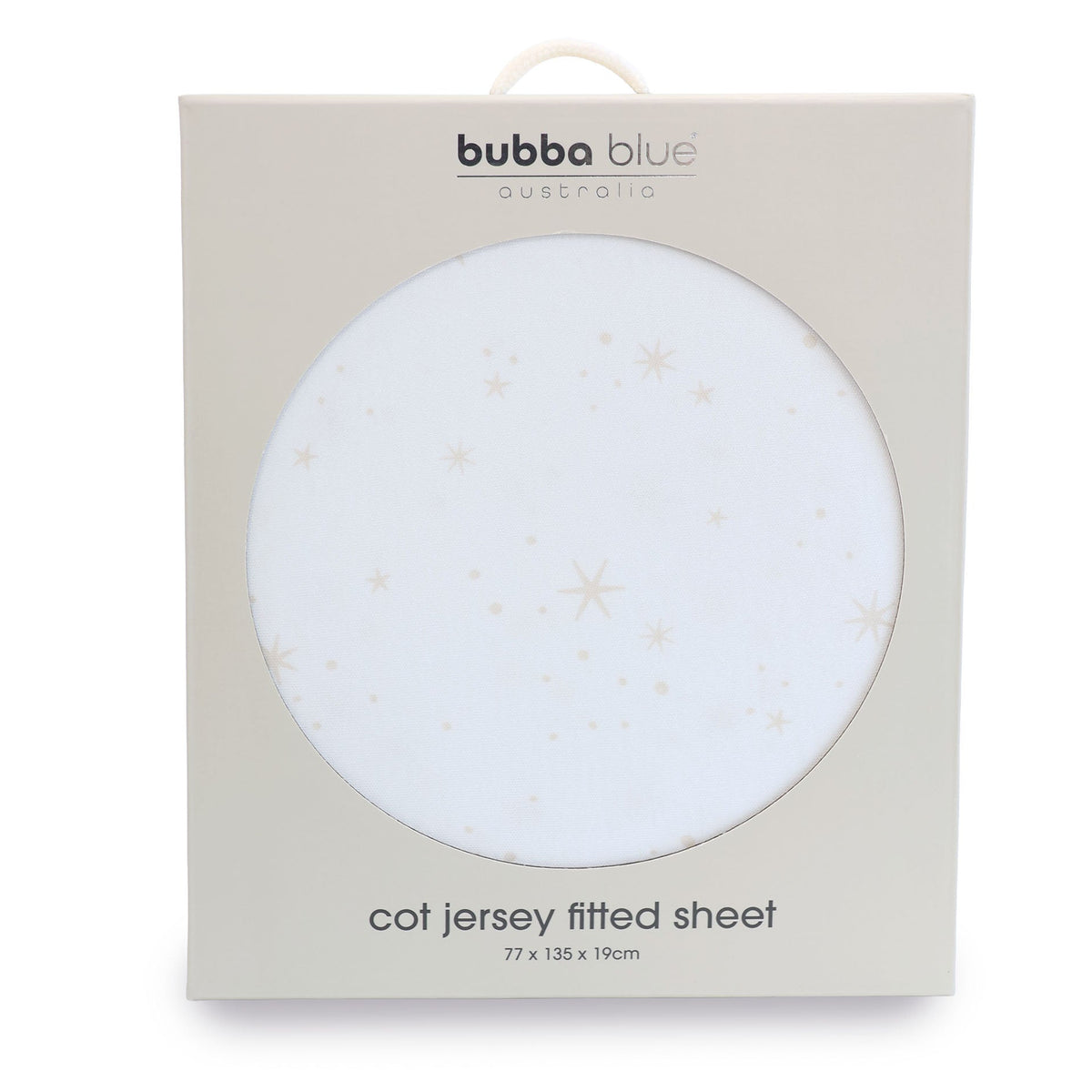 Bubba Blue Twinkle Twinkle Jersey Cot Fitted Sheet