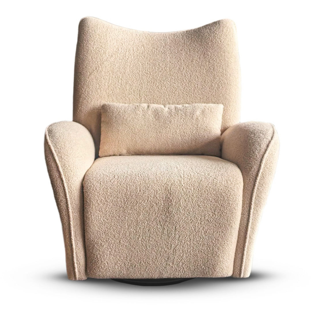 Eldita Kinisi Reclining Rocking Chair Pearl Teddy