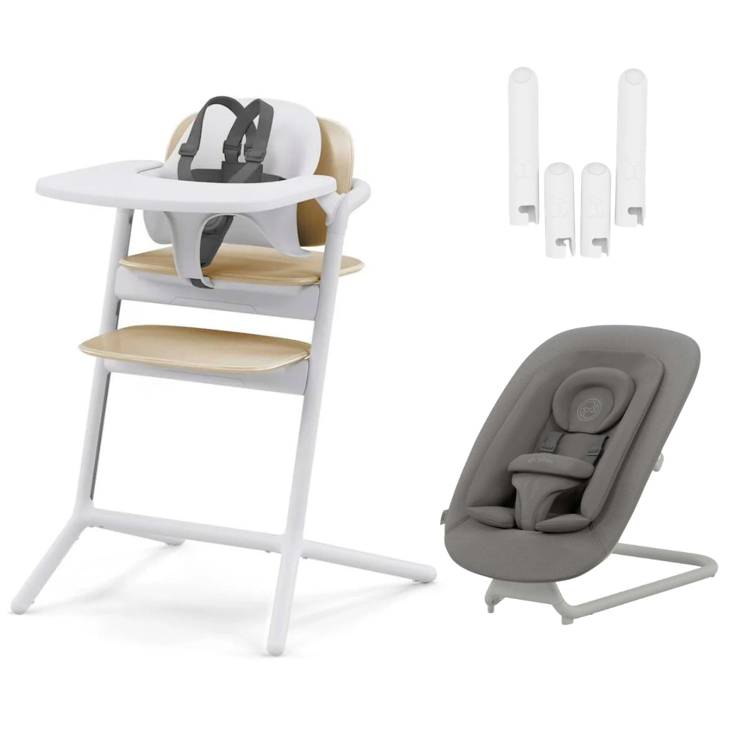 CYBEX Lemo 2 High Chair 3 in 1 + Bouncer Set