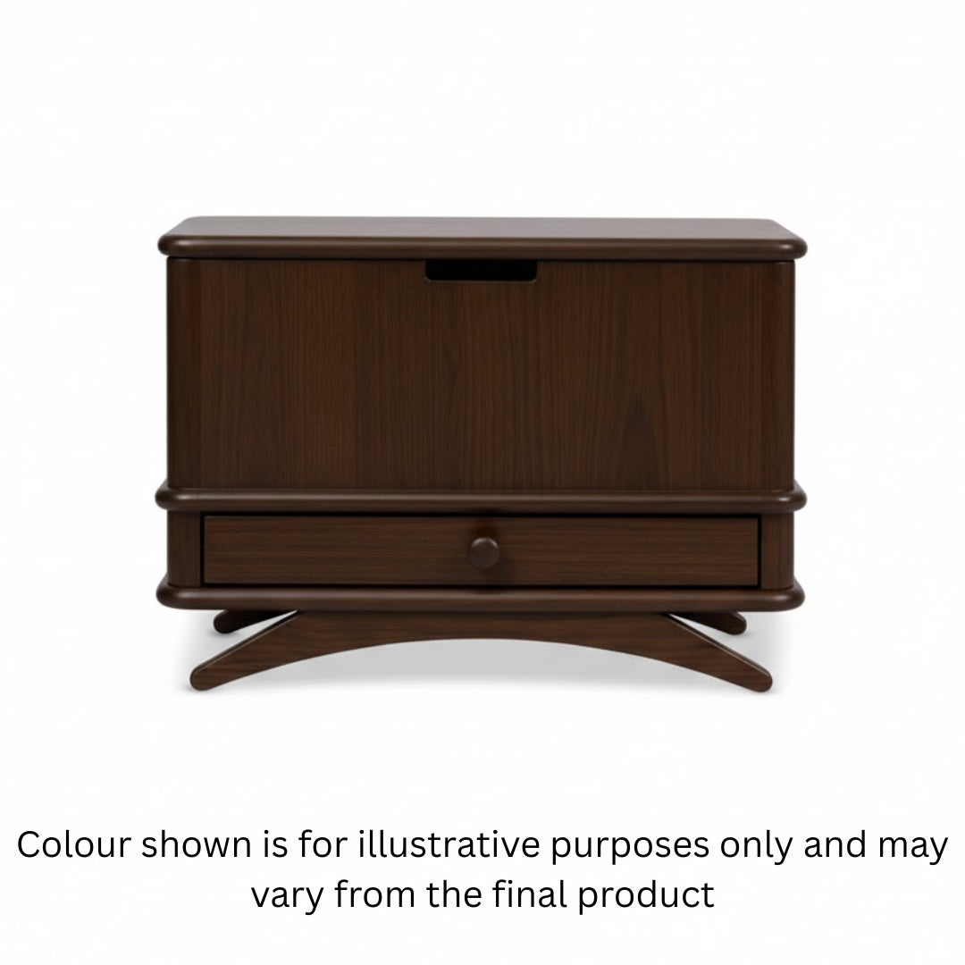 Wooden nightstand drawer