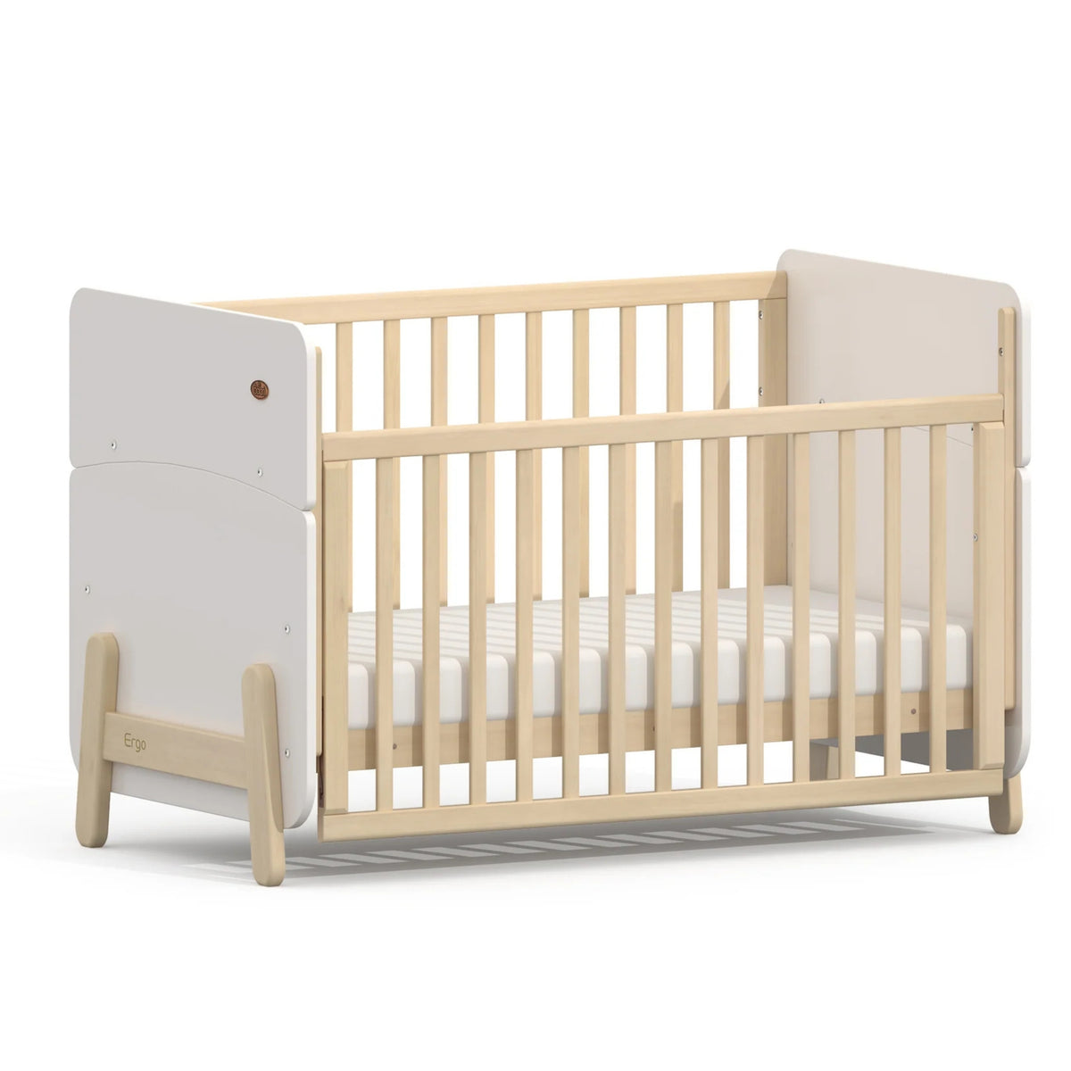 Boori Natty Ergonomic Cot with Dropside