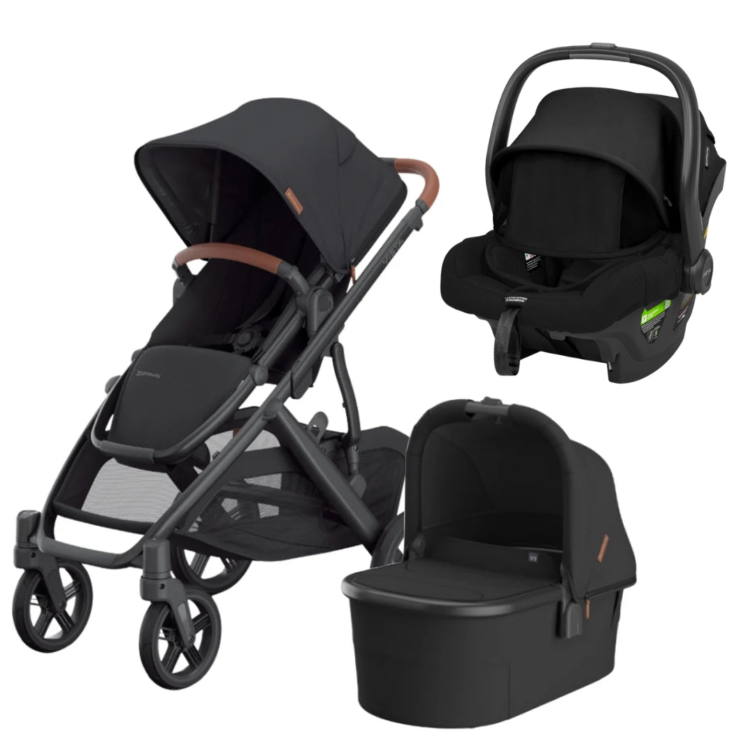 Black baby stroller