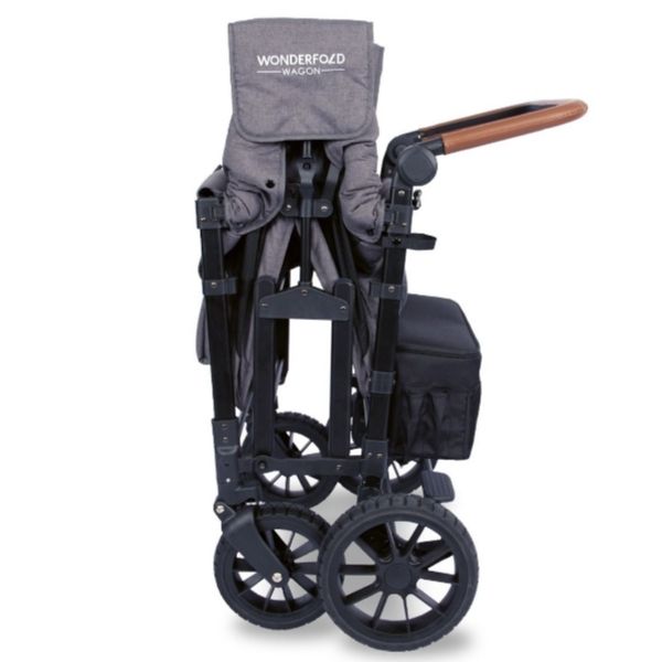 Wonderfold W4 LUXE Quad Wagon Charcoal Grey with Black Frame
