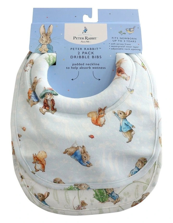 Bubba Blue Peter Rabbit Dribble Bibs 2pk