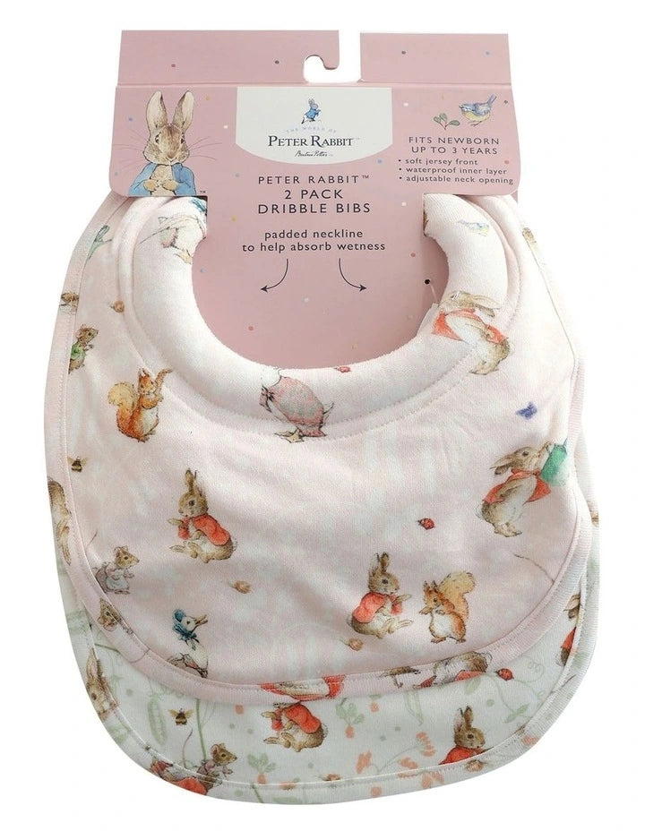 Bubba Blue Peter Rabbit Dribble Bibs 2pk