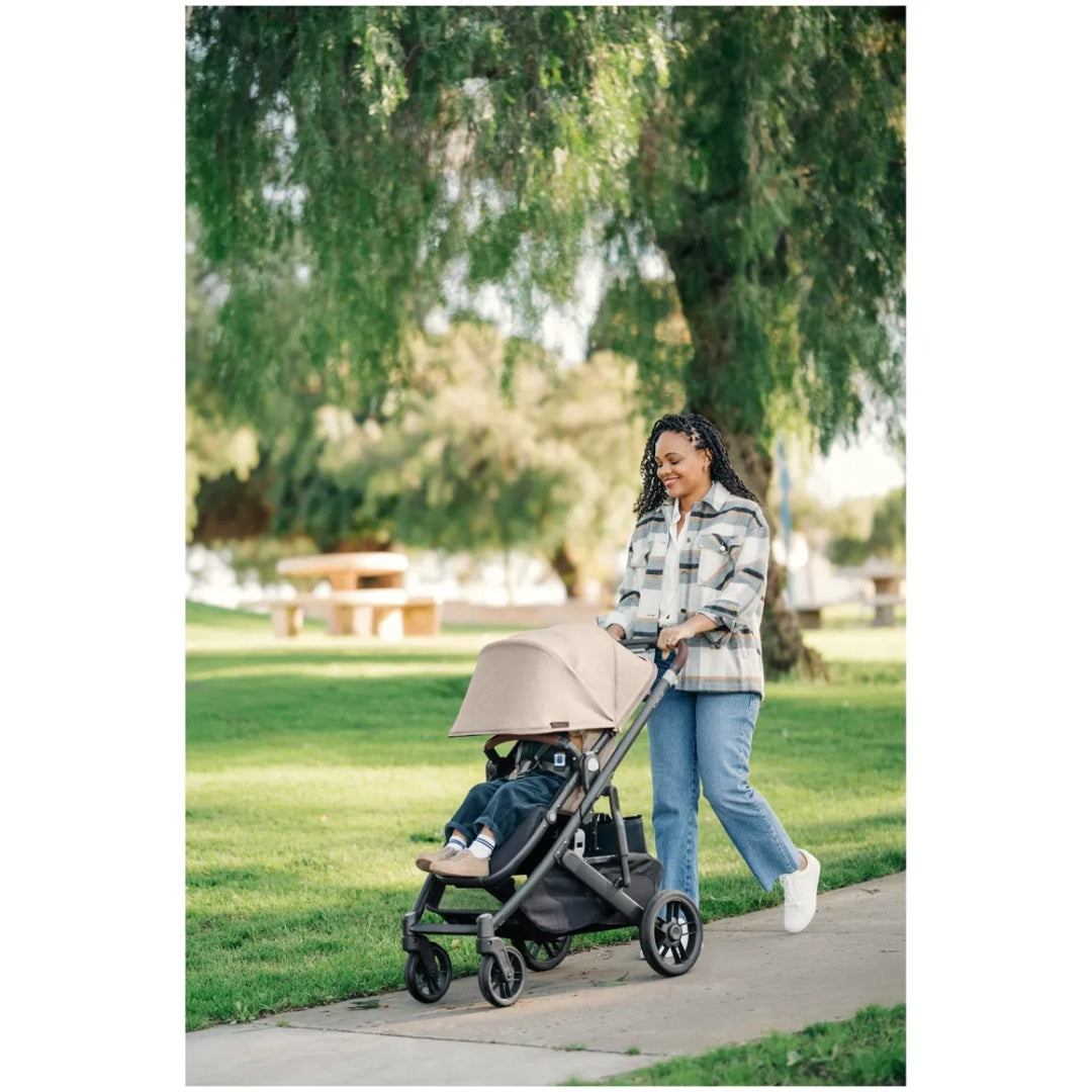 UPPAbaby Cruz V2 Stroller Liam (Oat Melange/Carbon Frame/Chestnut Leather)