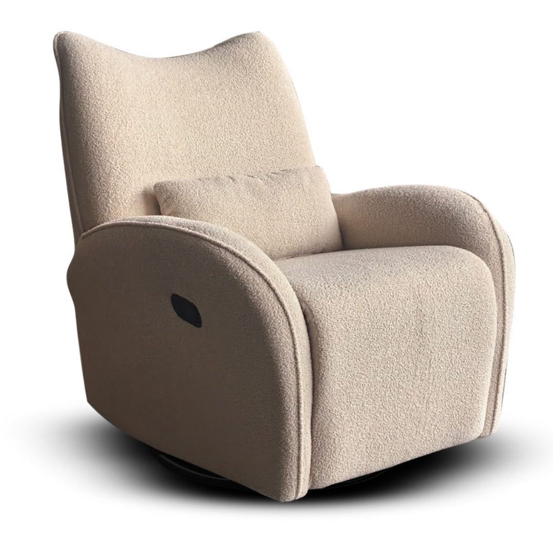 Eldita Kinisi Reclining Rocking Chair Pearl Teddy