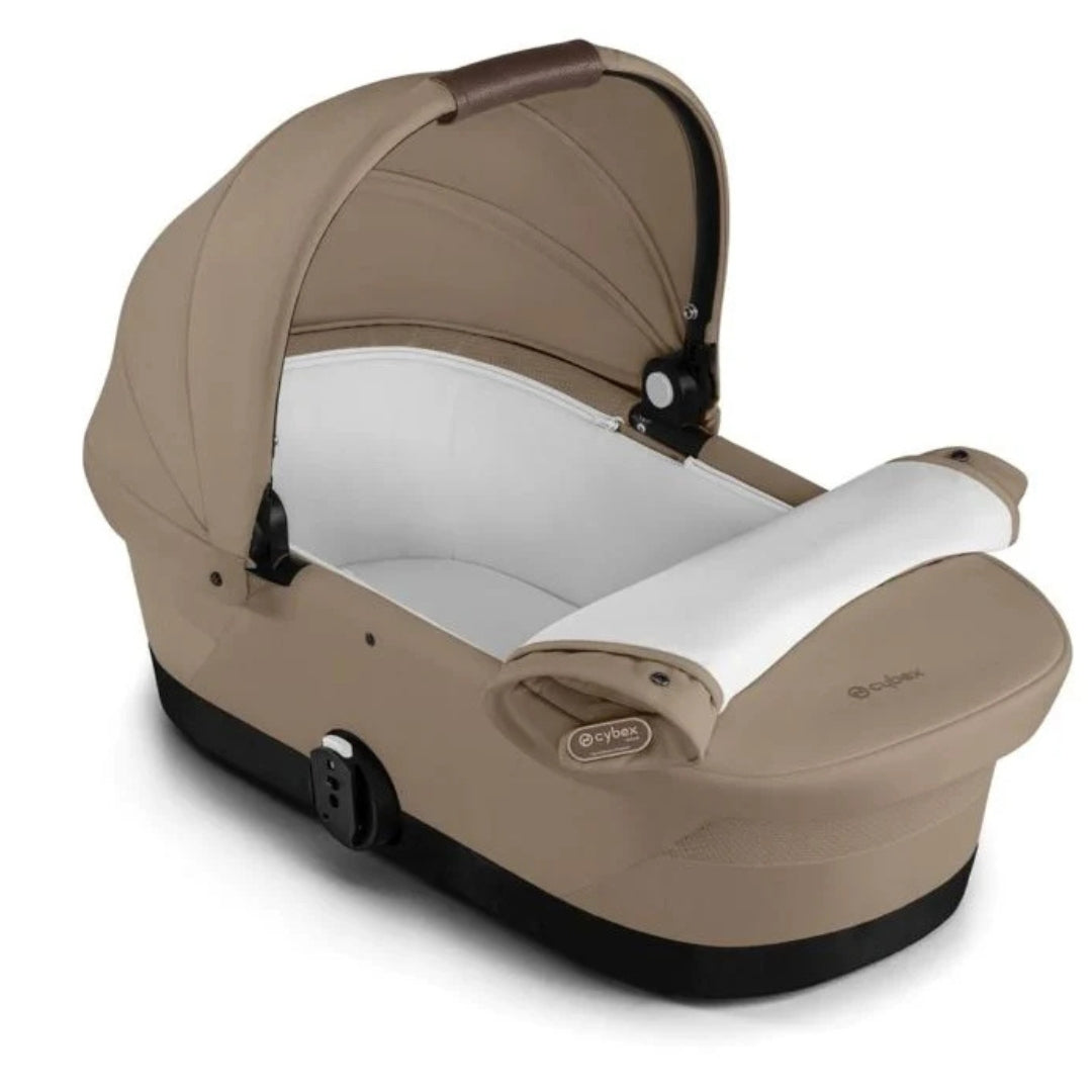 Beige baby car seat