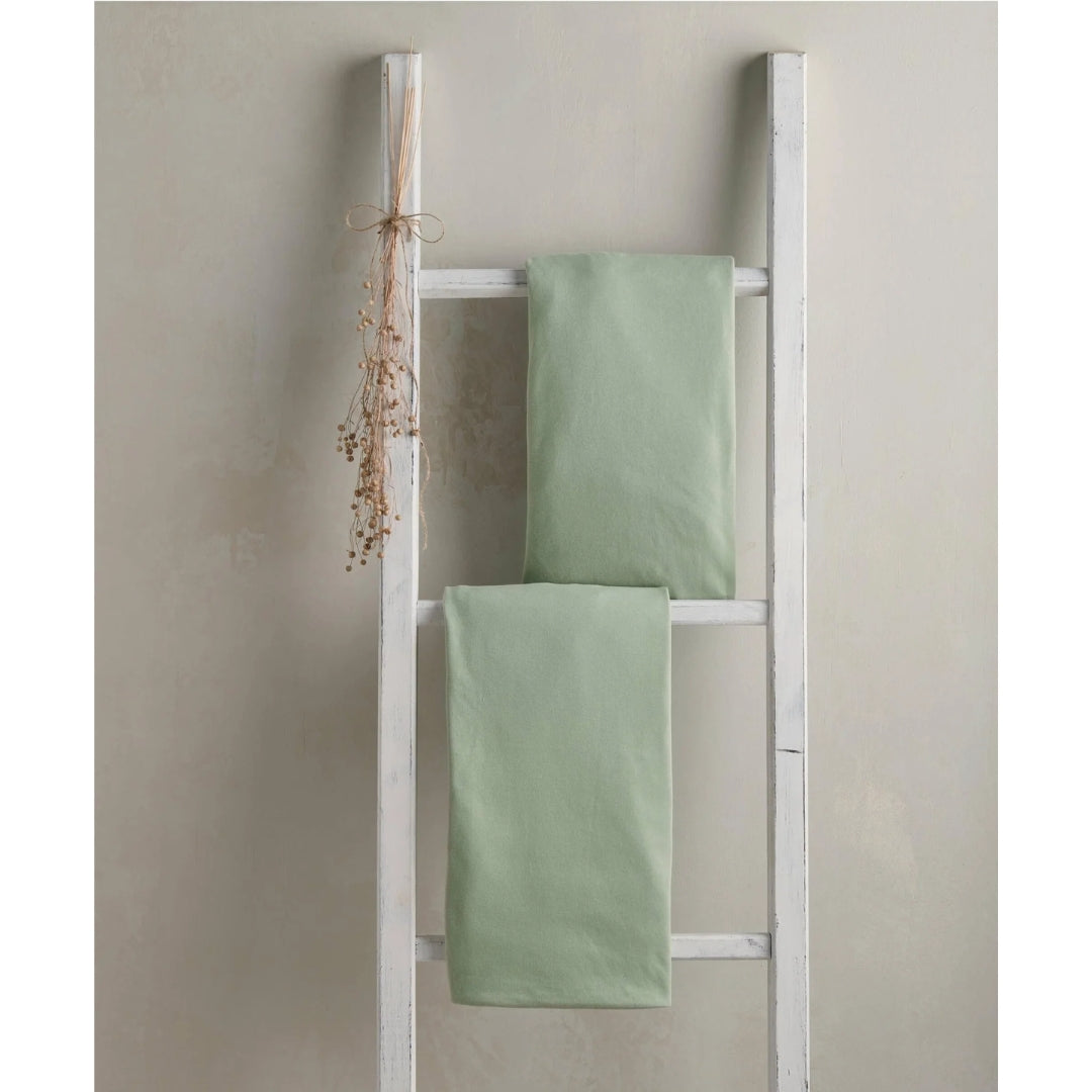 Mamas & Papas Cotton Cotbed Fitted Sheets Sage