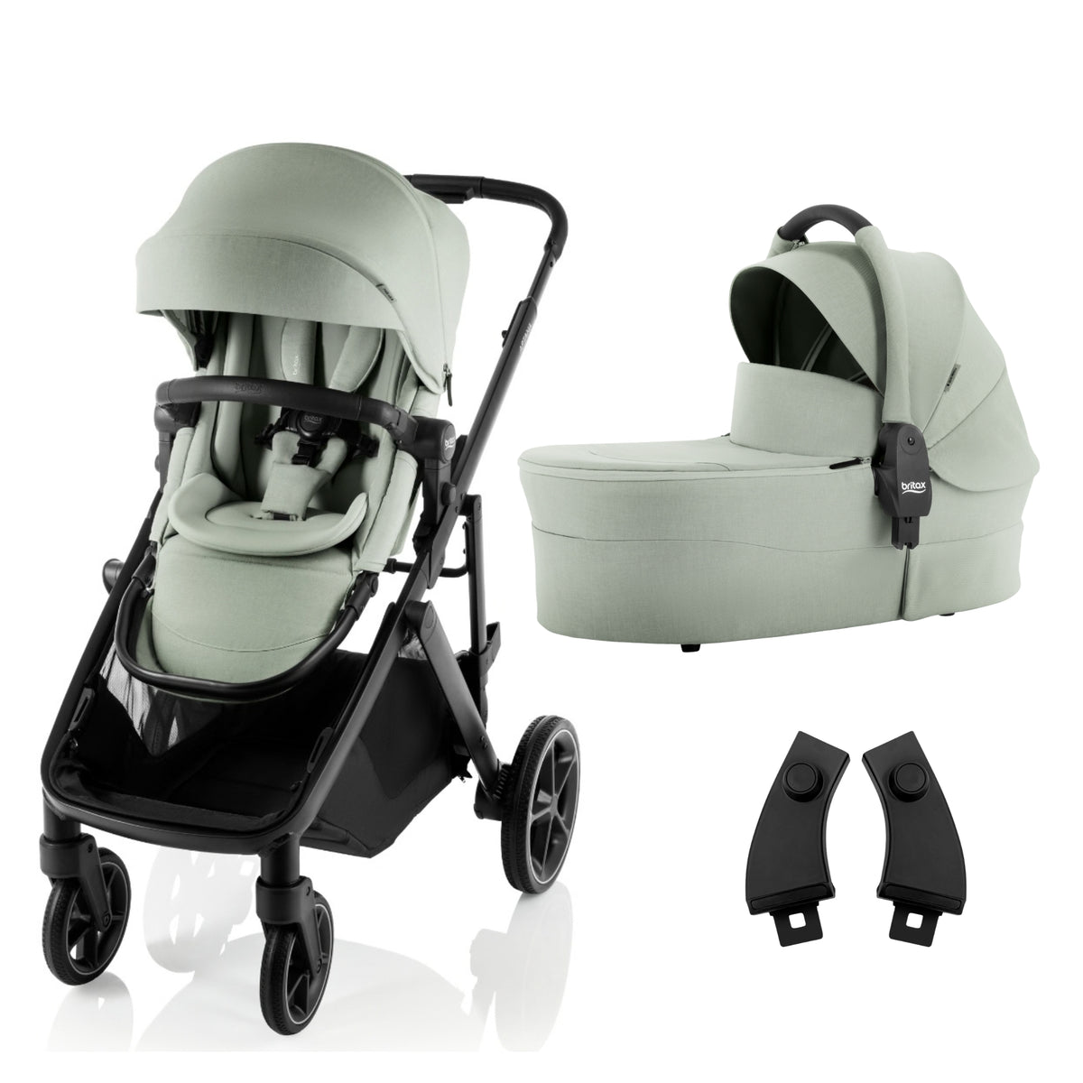 Britax Aptana Stroller with Bassinet & Lower Adaptors