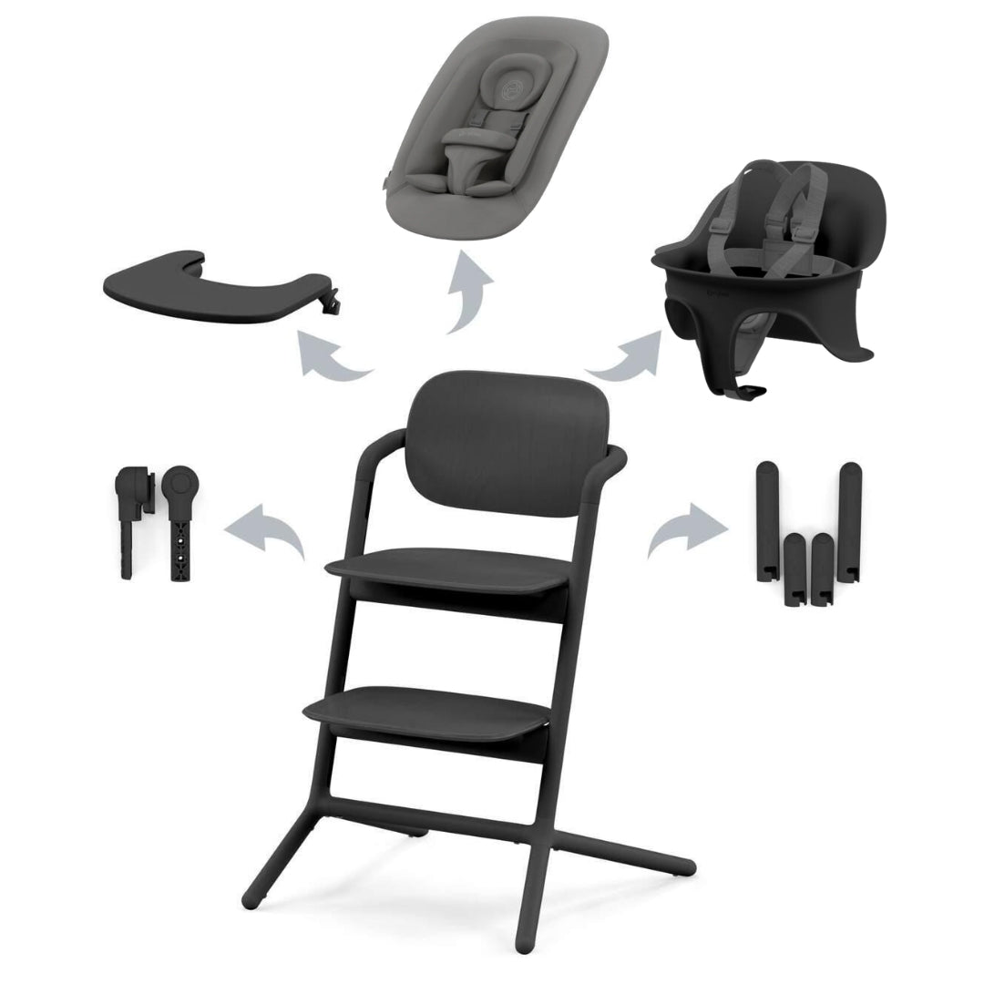 CYBEX Lemo2 High Chair 3 in 1 Newborn Bundle