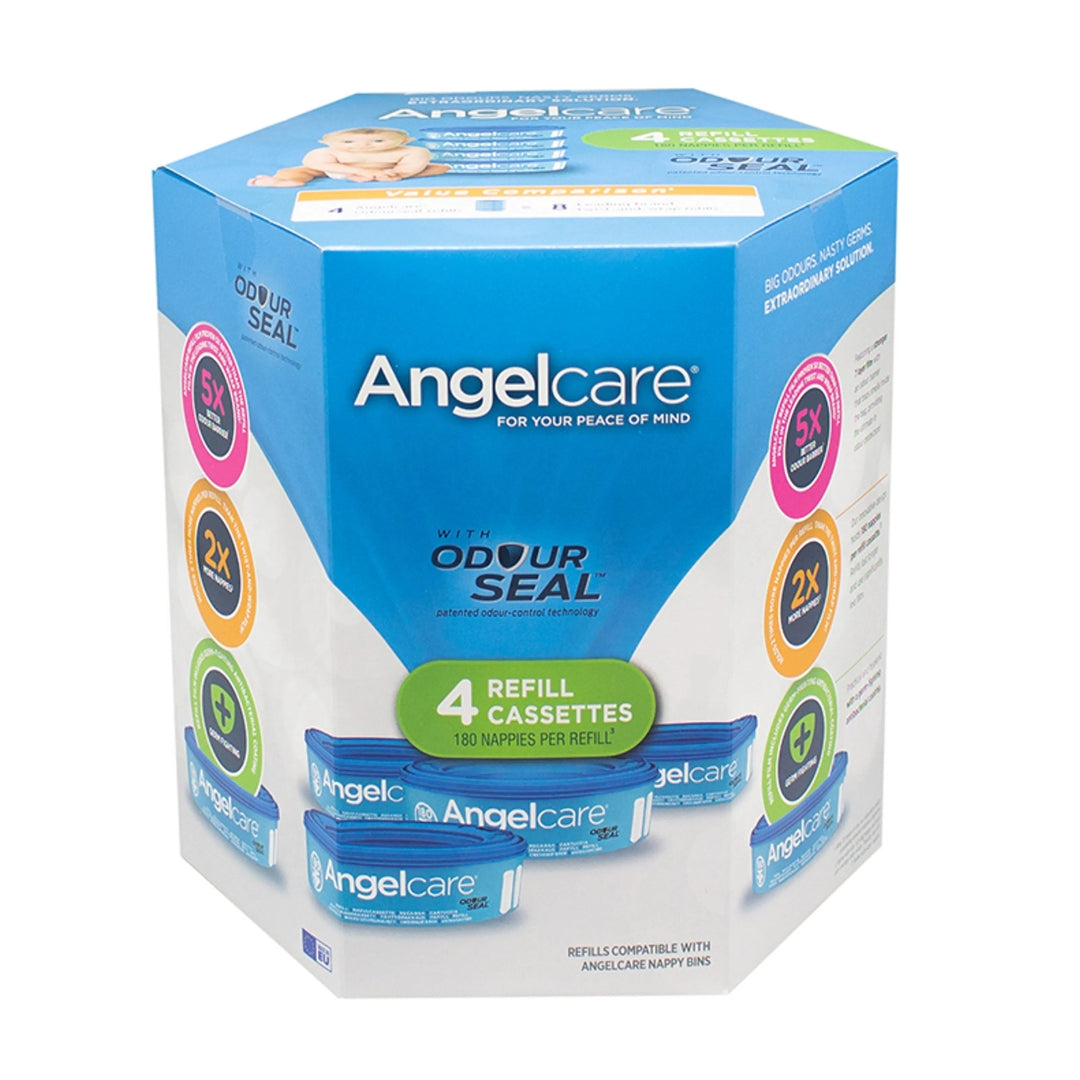 Angelcare Nappy Refill Cassettes 4 Pack