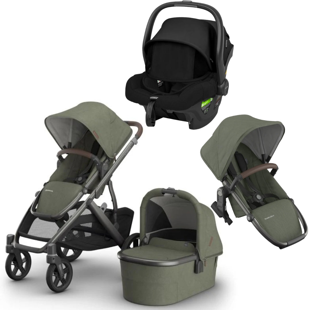 Green stroller set