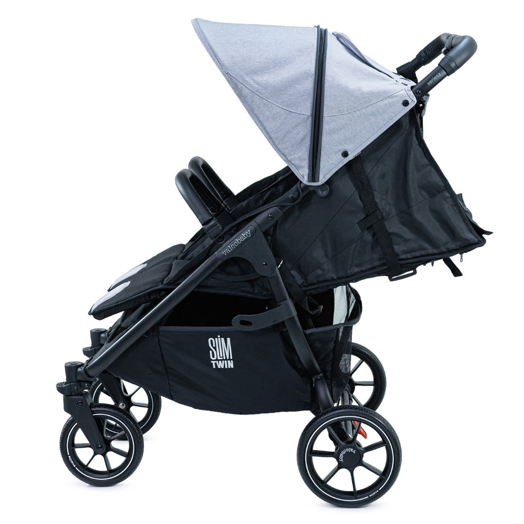 Valco Baby Slim Twin Series 2 Pram Steel Grey