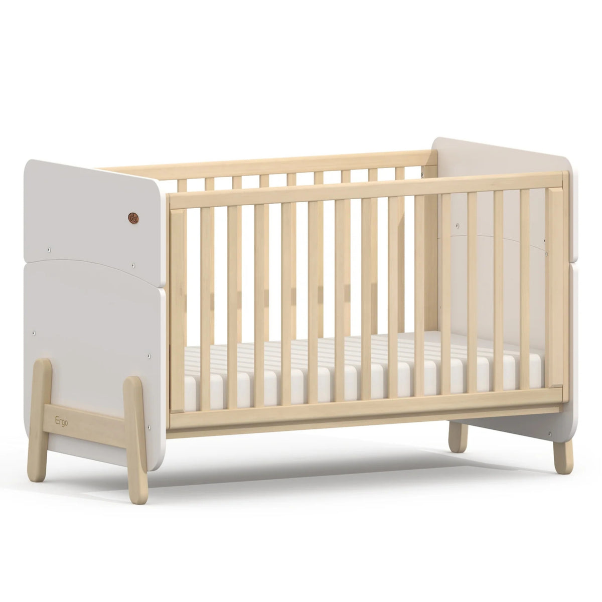 Boori Natty Ergonomic Cot with Dropside