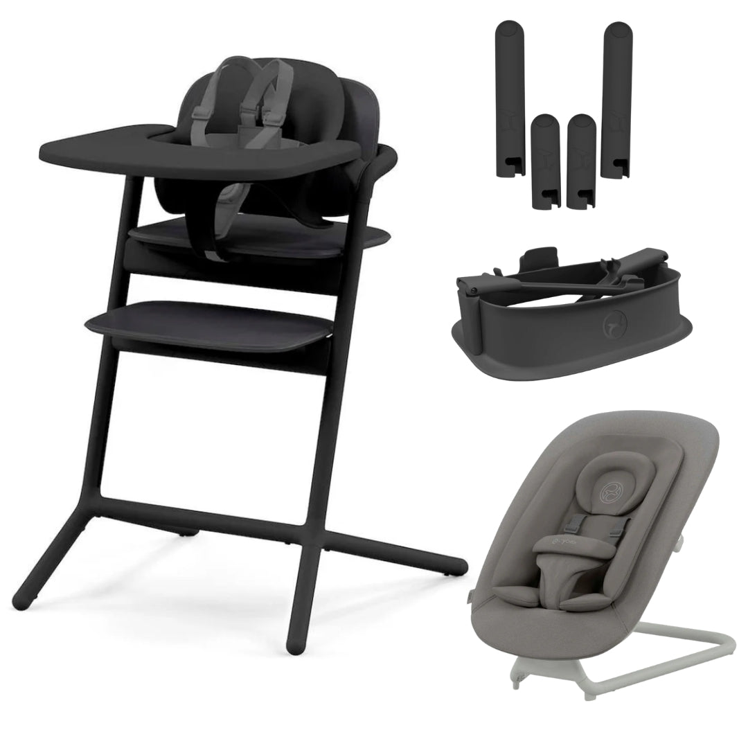 CYBEX Lemo 2 High Chair 3 in 1 + Bouncer Set + Training Tower