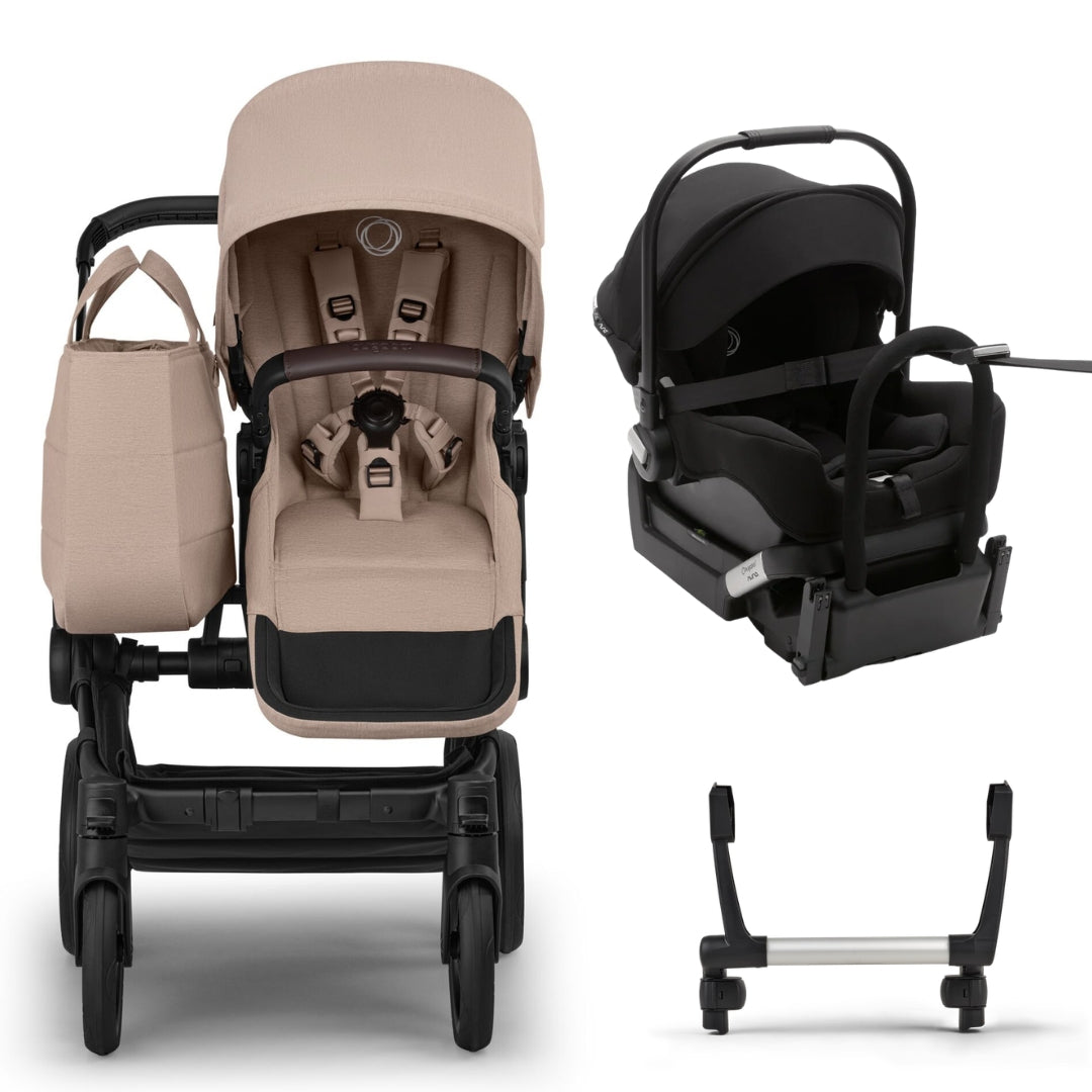 Bugaboo Donkey 6 Mono Pram TRAVEL SYSTEM (includes Bugaboo Turtle car seat with base & adaptors)